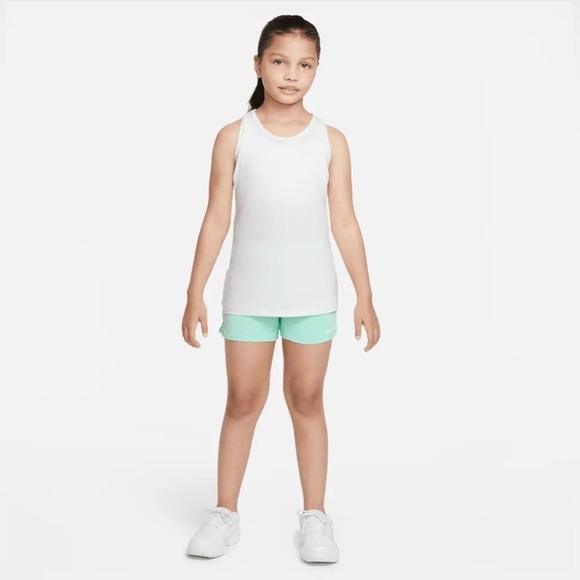 Nike Dri-Fit Trophy 6 Inch Girls’ Training Shorts Mint Green White Size  Large‎ - Picture 5 of 10